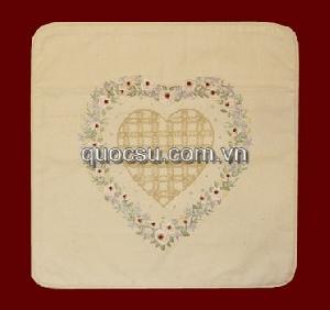 Đệm lưng thêu hoa -05