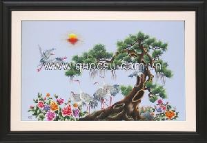 Tùng hạc hoa mẫu đơn - QS.r-103